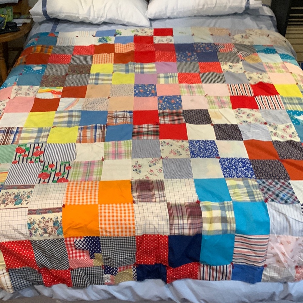 Vintage Quilt 84 X 68 Patchwork